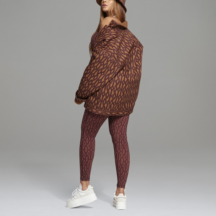 Куртка adidas originals х Ivy Park (красно-коричневая) — фото 7