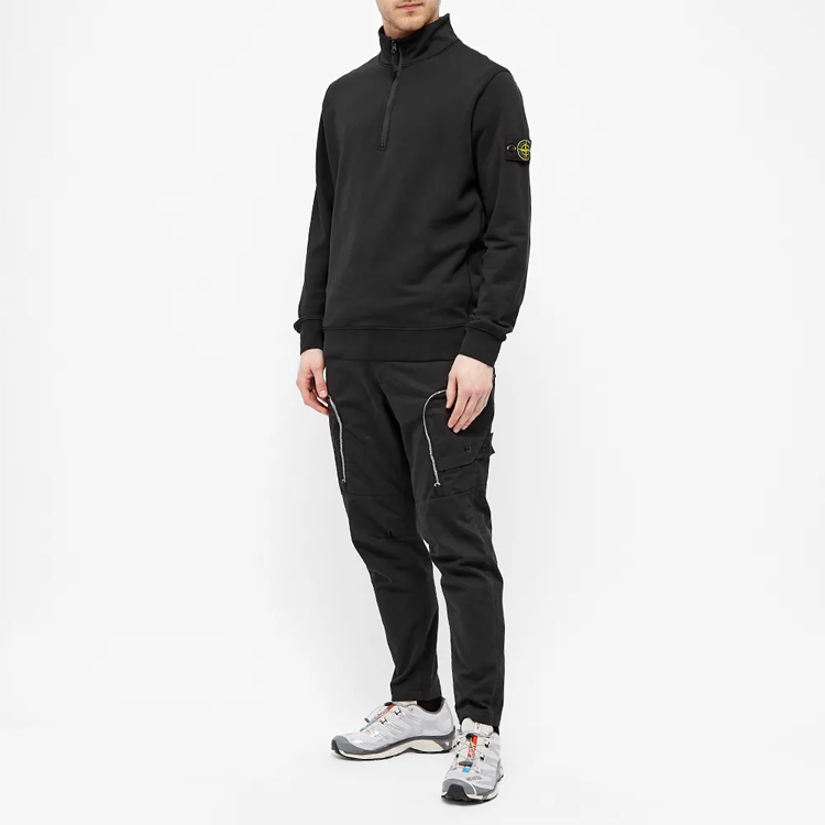 Мужское худи STONE ISLAND (черное) — фото 3