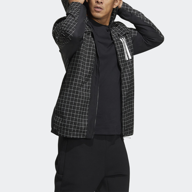 Мужская куртка adidas W.N.D. (черная) — фото 4