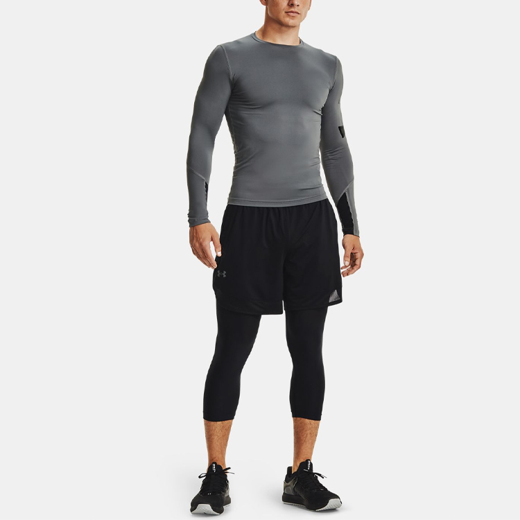 Under Armour HeatGear Fitness Clothing Men’s Gray Moderate