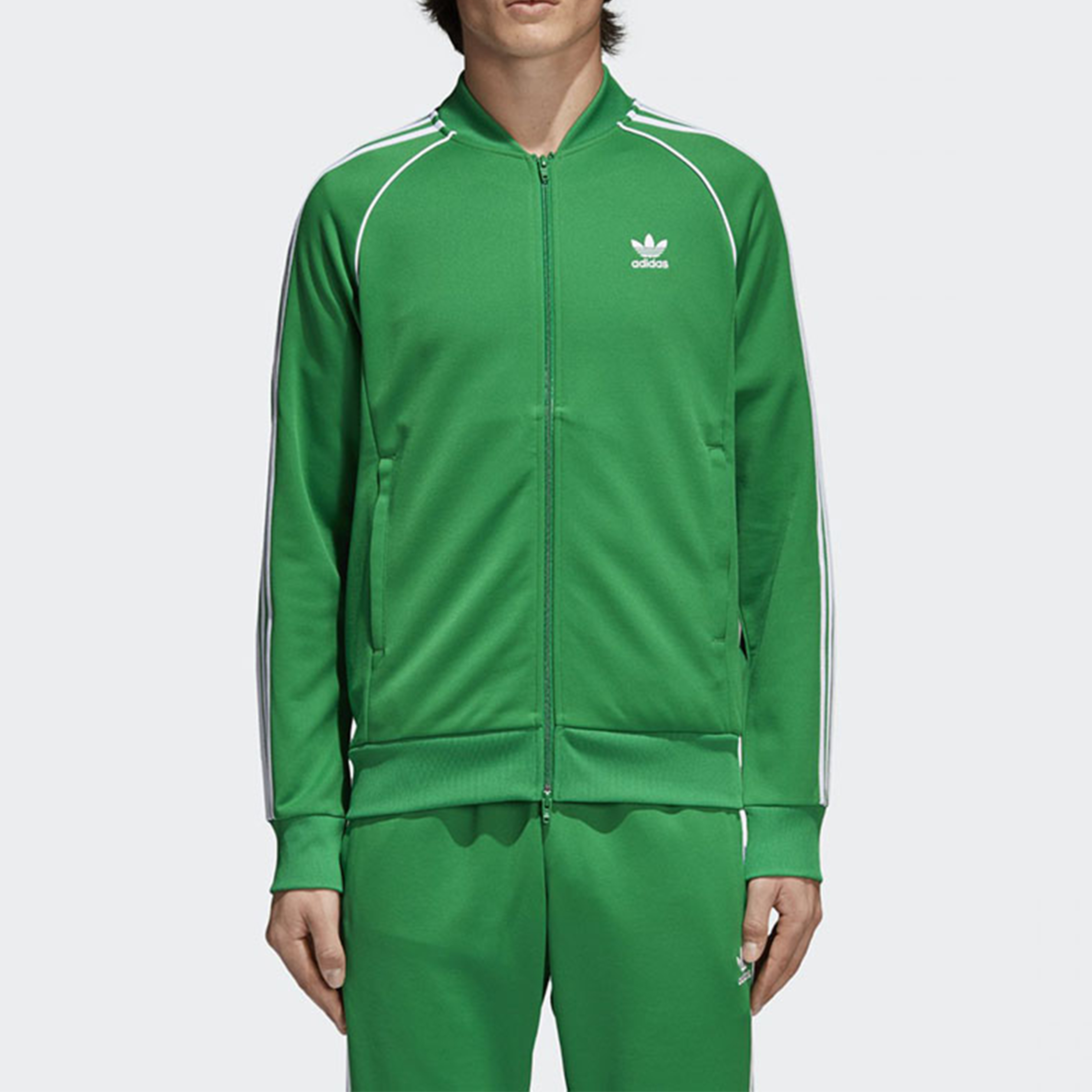 Мужская куртка adidas originals (зеленая) — фото 3