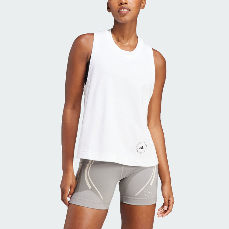 Adidas By Stella McCartney True Pace Running Logo print Tank Top
