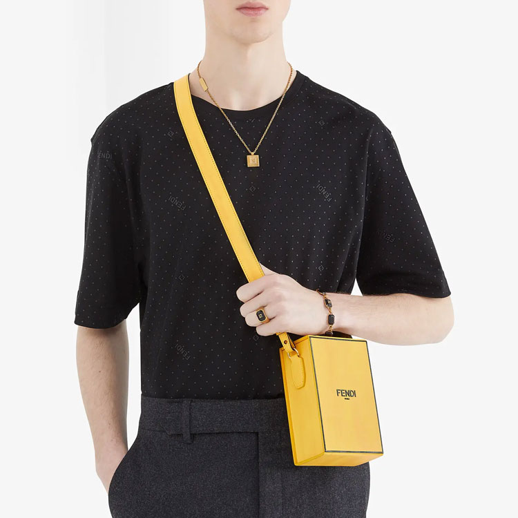 Мужская футболка Fendi T (черная) — фото 3