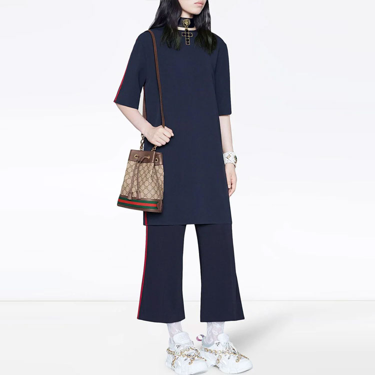 Женские брюки Gucci 2018 (синие) — фото 3