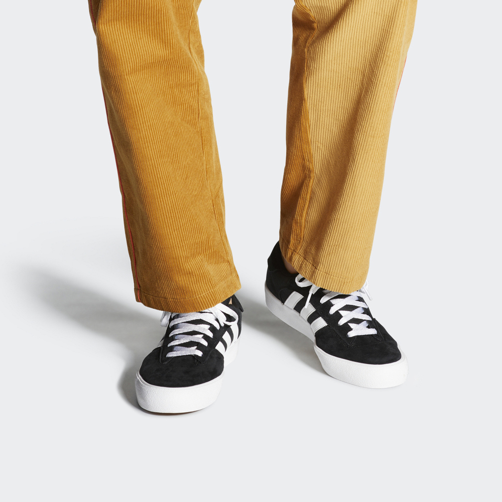 Мужские кеды adidas originals Matchbreak Super (черно-белые) — Чёрный / белый — фото 7