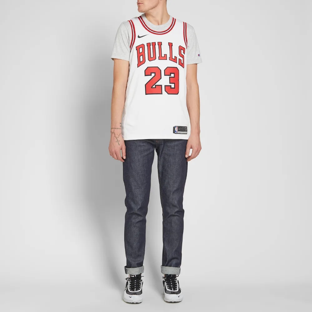 Мужские майка Nike Swingman Michael Jordan Association Edition Jersey (Chicago Bulls)SW (белый) — фото 5