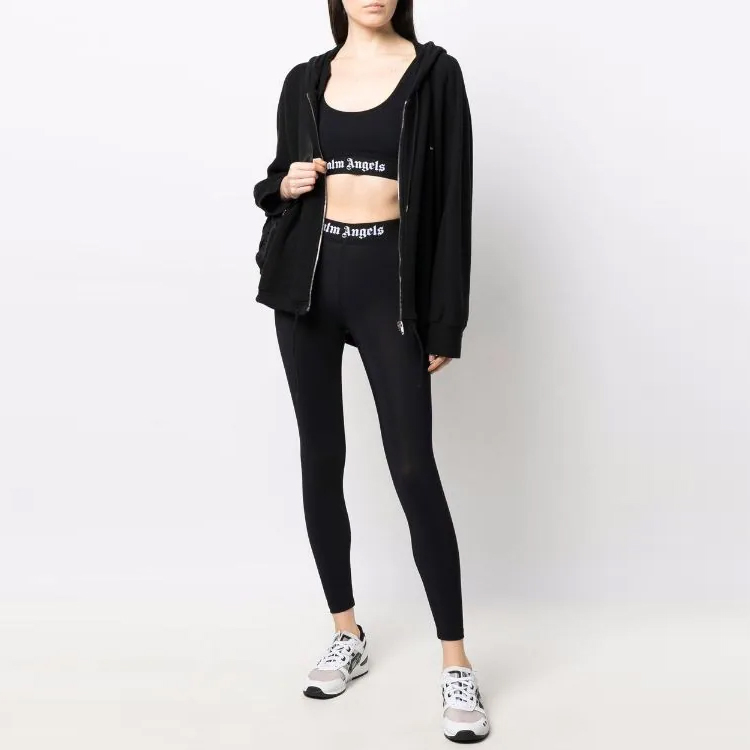 Palm Angels logo-print top