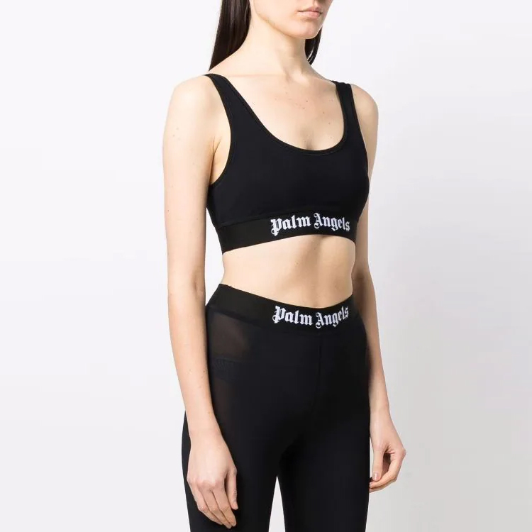 Palm Angels logo-print top
