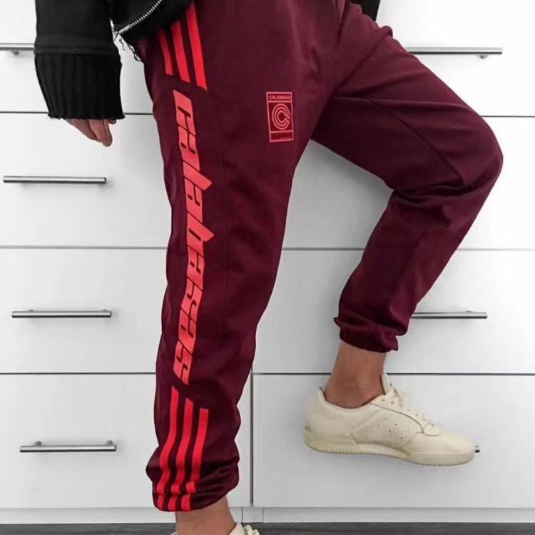 Мужские штаны adidas Originals Yeezy Calabasas Track Pants (бордовый) — фото 3