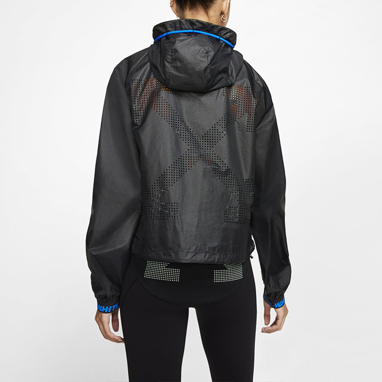 Женская куртка Nike x OFF-WHITE Windbreaker (черная) — фото 6