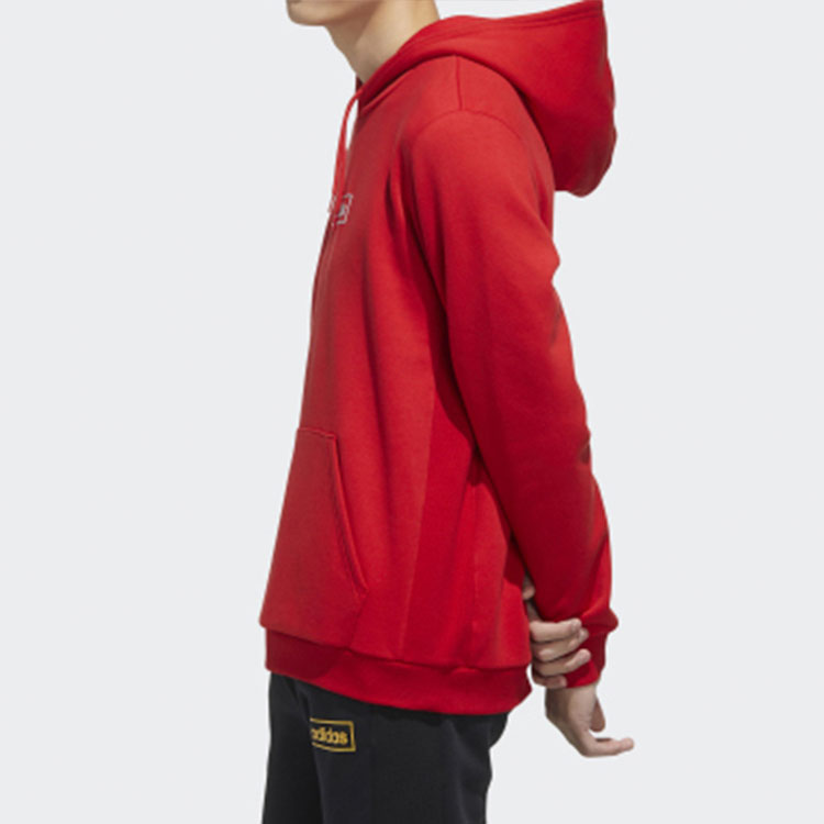 Мужское худи adidas neo (красное) — фото 4