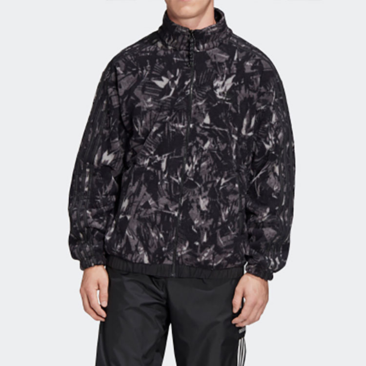 Мужская куртка adidas originals Polar Fleece AOP Polar Fleece AOP (черная) — фото 3