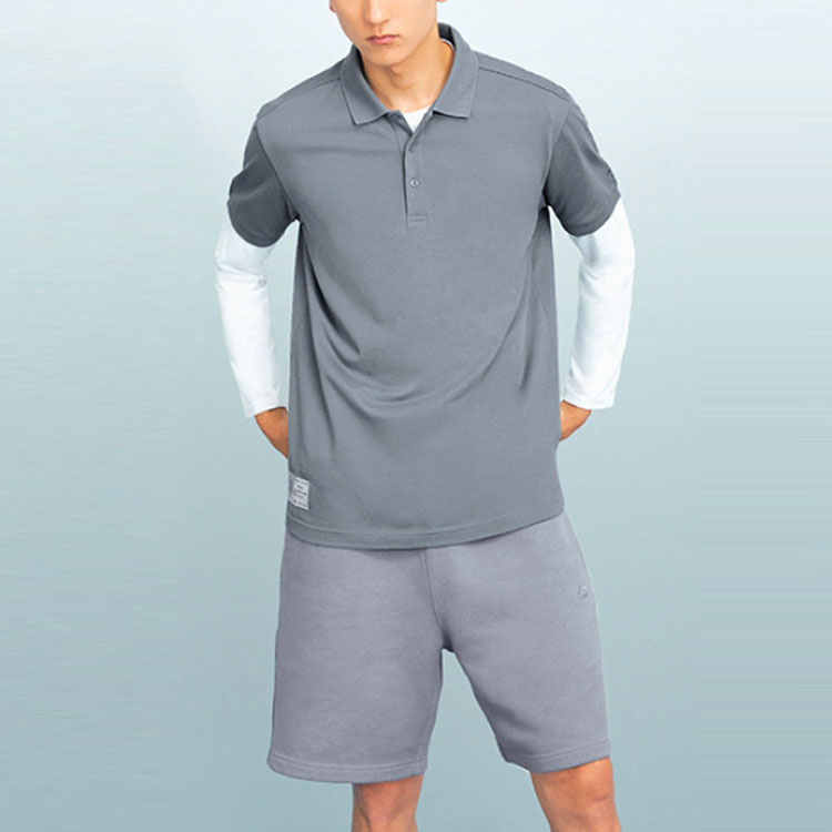 Li Ning Sports Shorts Men’s Cyan Brick Gray Moderate