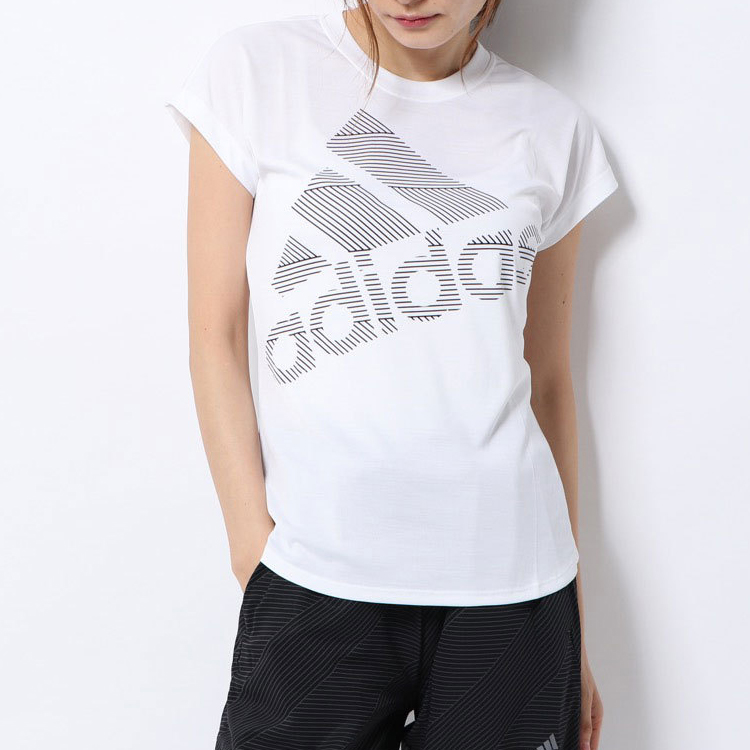 Женская футболка adidas (белая) — фото 3