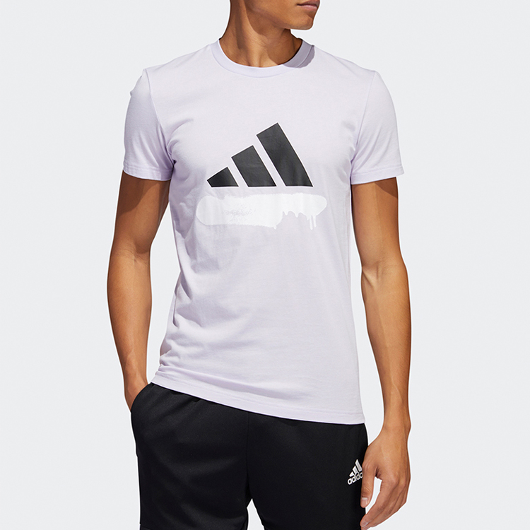 Мужская футболка adidas T (фиолетовая) — фото 3