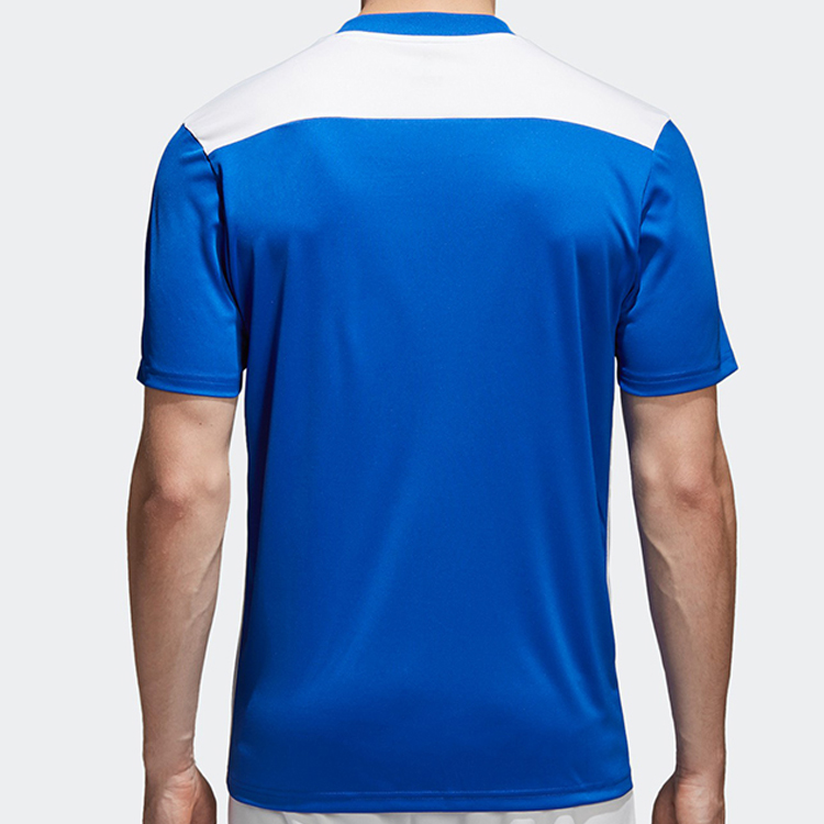 Мужская футболка adidas (синяя) — фото 4