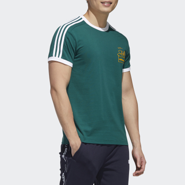 Мужская футболка adidas neo (зеленая) — фото 6