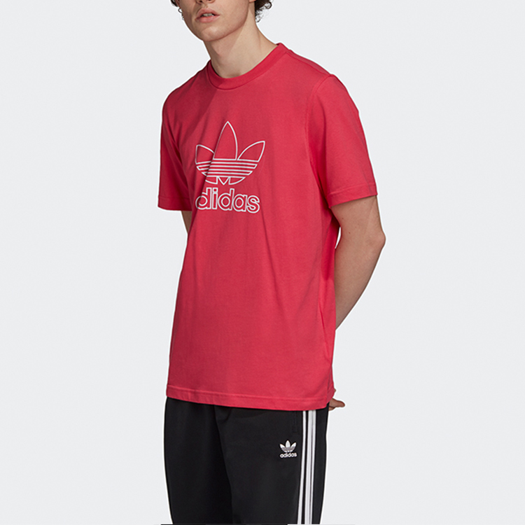 Мужская футболка adidas originals Trefoil LogoT (красная) — фото 3