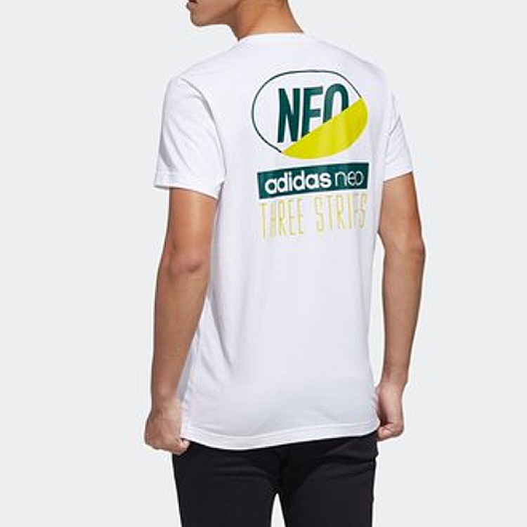 Мужская футболка adidas neo (белая) — фото 6