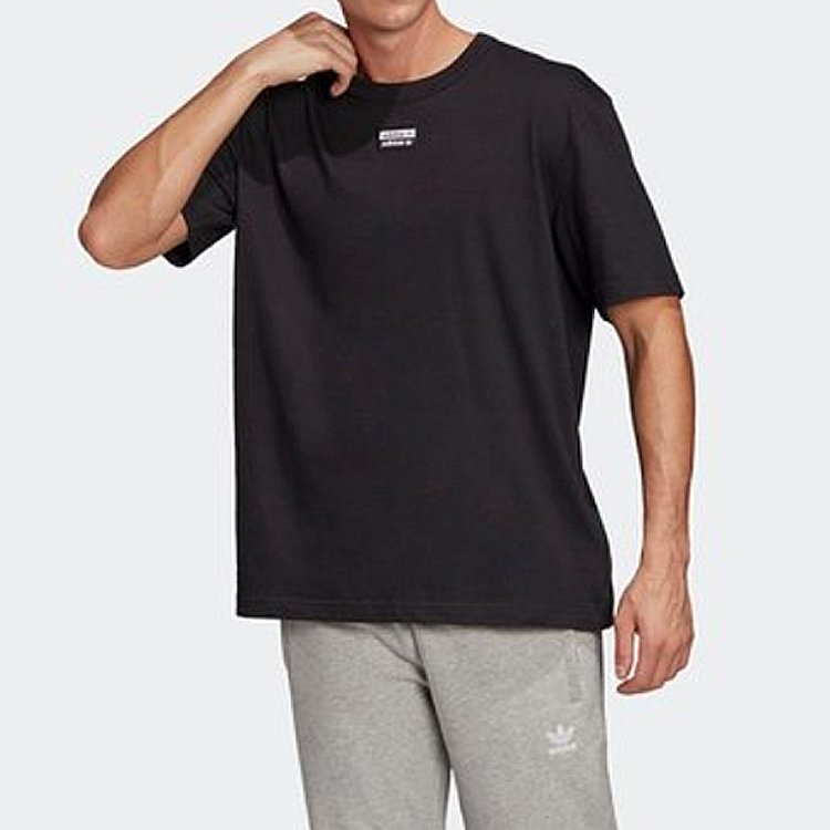 Мужская футболка adidas originals T (черная) — фото 4