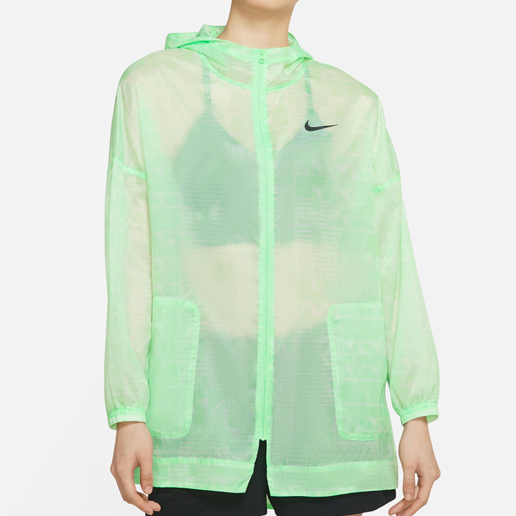 Женская куртка Nike Sportswear Woven (зеленая) — фото 3
