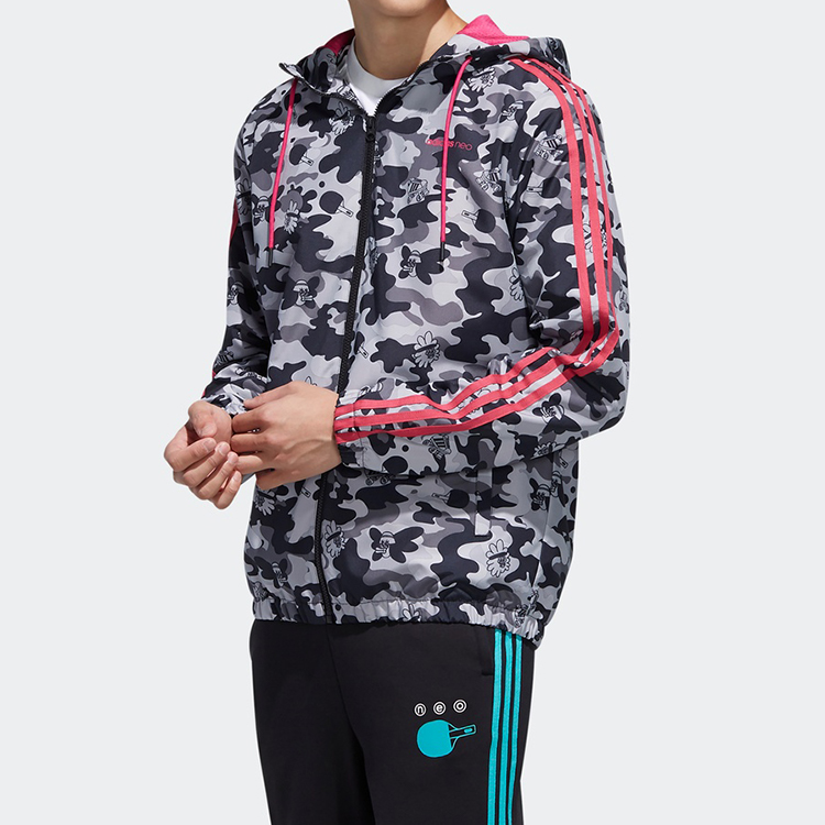 Мужская куртка adidas neo M Radio W WB (черная) — фото 4