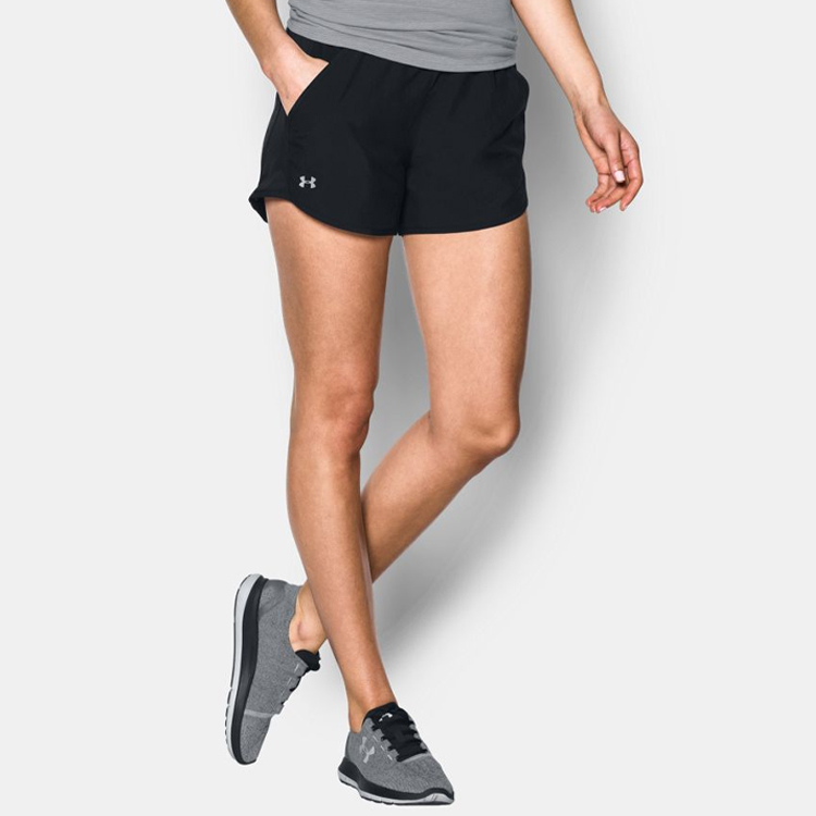 Женские шорты Under Armour Fly By (черный) — фото 3