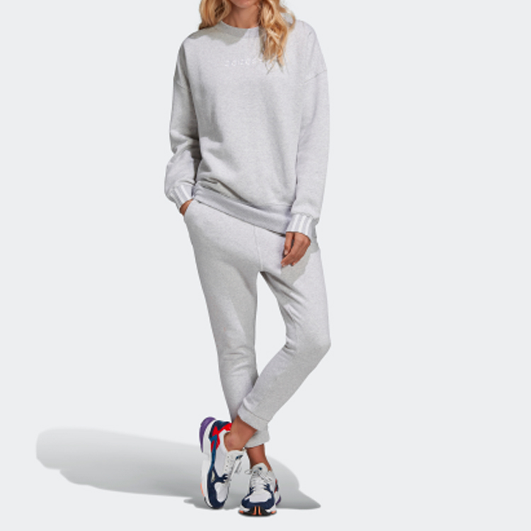 Женское худи adidas originals (серое) — фото 3