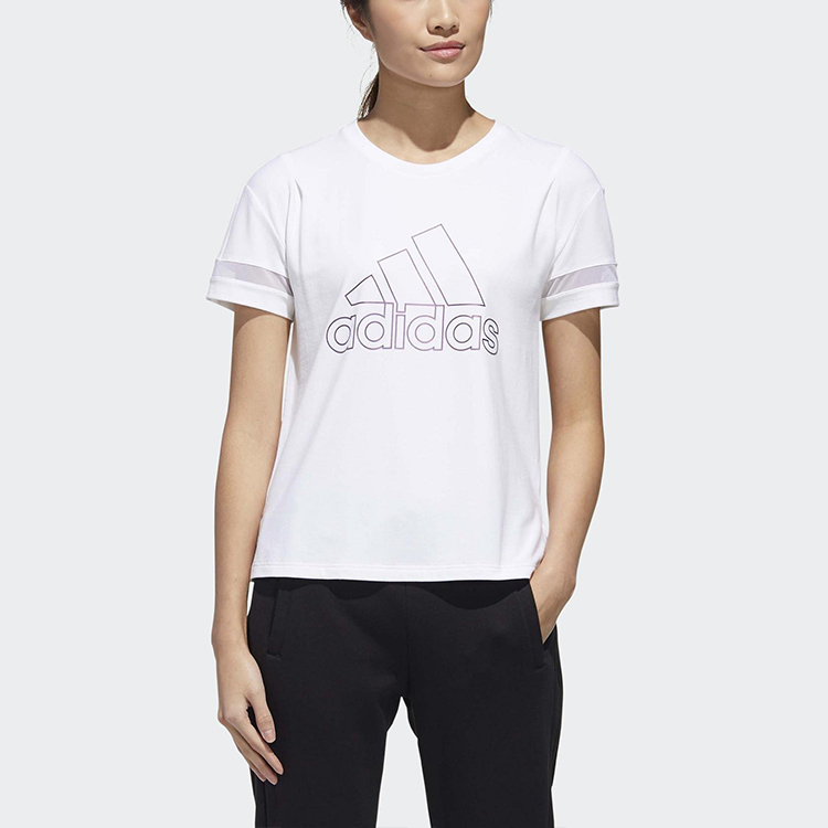 Женская футболка adidas (белая) — фото 3