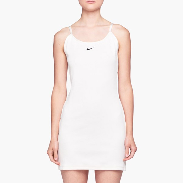 Женское платье Nike Sportswear Ribbed JDI Dress (белый) — фото 3