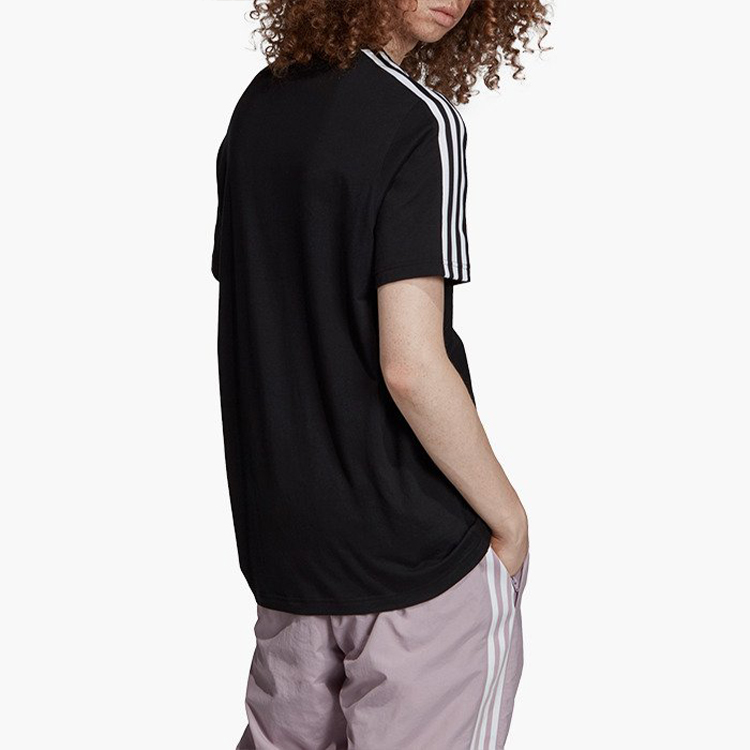 Мужская футболка adidas originals 3-Stripes Tee (черная) — фото 4