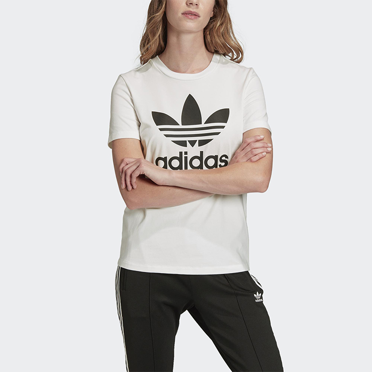 Женская футболка adidas originals Trefoil Tee (белая) — фото 3