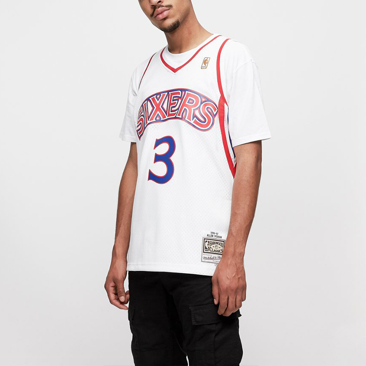 Mitchell & Ness Philadelphia 76ers Home 1996 97 Allen Iverson Swingman Jersey