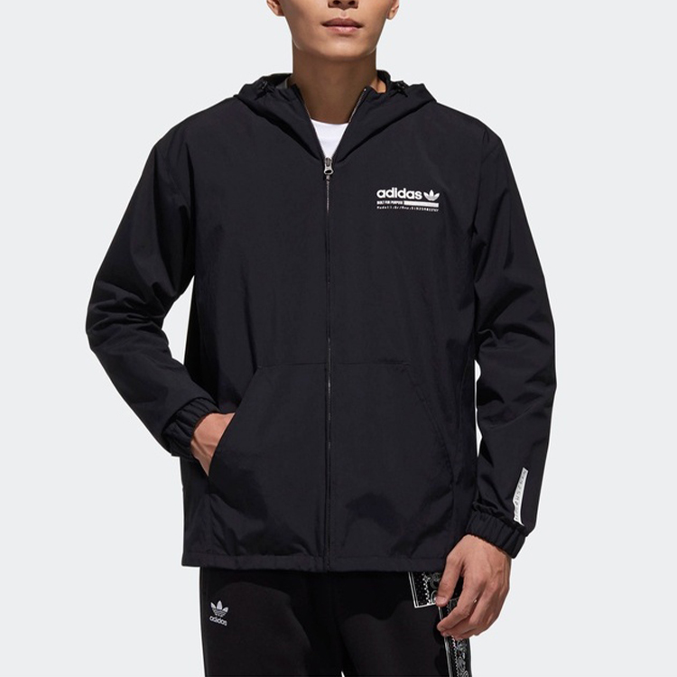 Мужская куртка adidas originals Wb Kaval Logo (черная) — фото 4