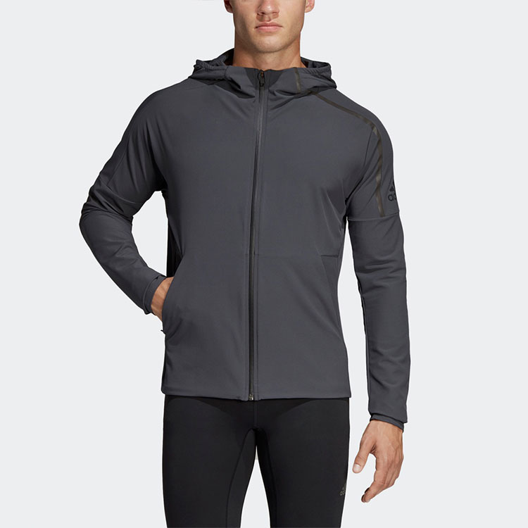 Мужская куртка adidas (серая) — фото 2