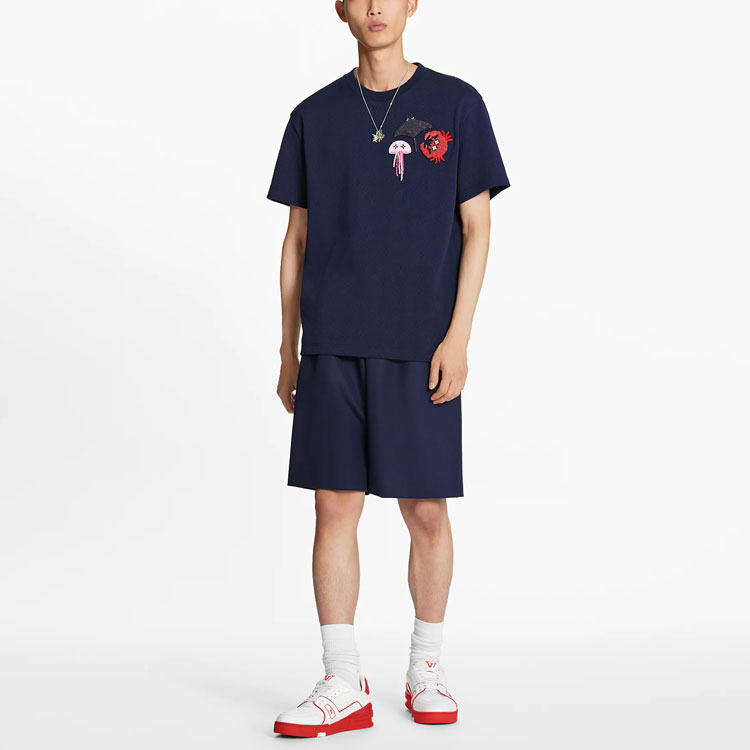 Футболка Louis Vuitton (синяя) — фото 4