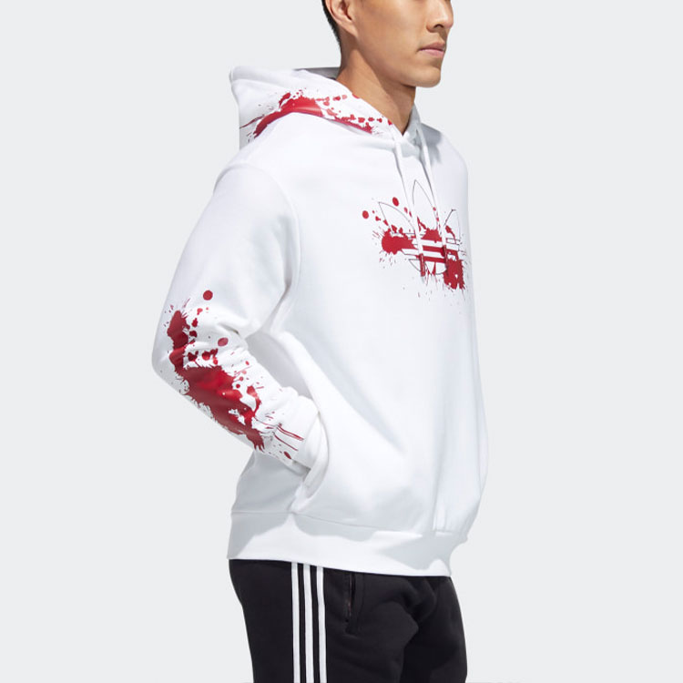 Мужское худи adidas Originals Halloween Edition (белое) — фото 5