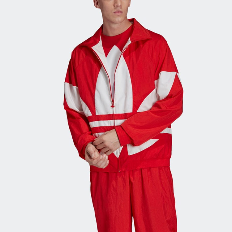 Мужская куртка adidas originals Trefoil (красная) — фото 3