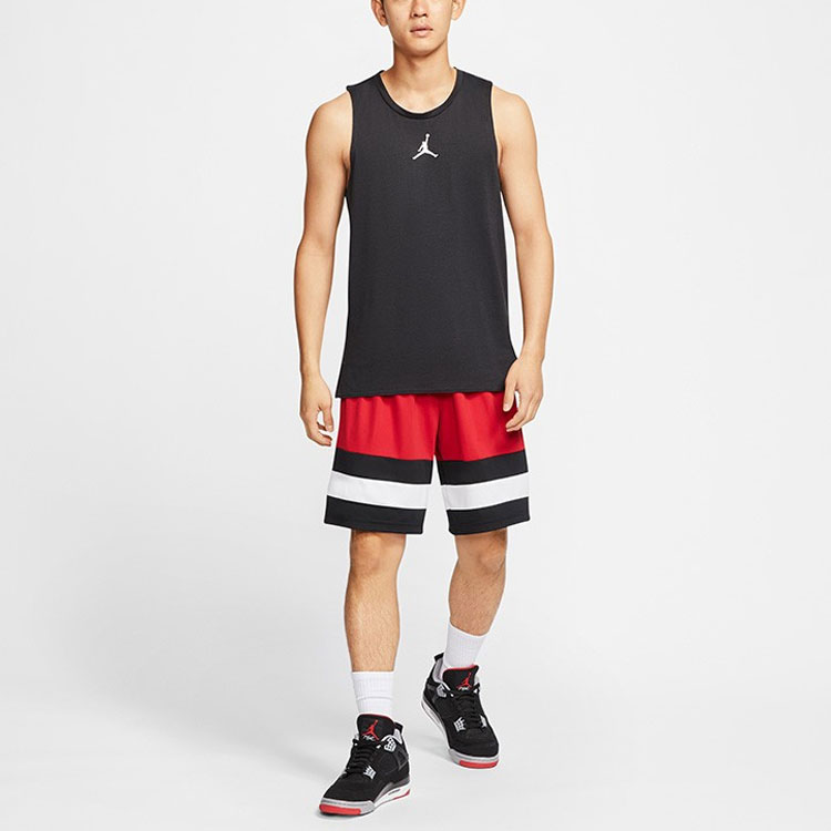Jordan Dri Fit Basketball Jerseys Men’s Black Moderate Bib & Brace