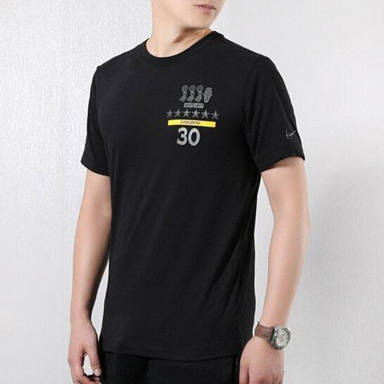 Мужской футболка Nike Dri-FIT "MVP" Stephen Curry NBAT (черный) — фото 3