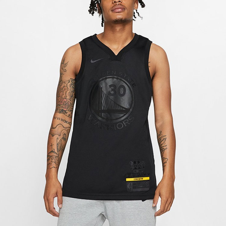 Мужская футболка Nike NBA Connected Jersey (черная) — фото 4