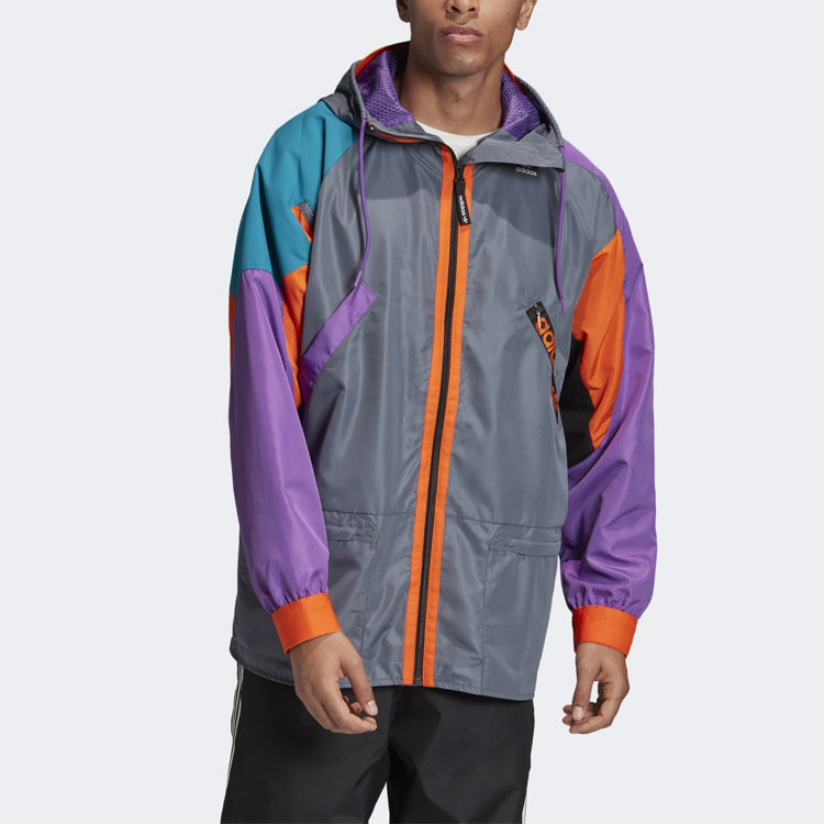 Мужская куртка adidas originals WB KARKAJ (сизо-серая) — фото 4