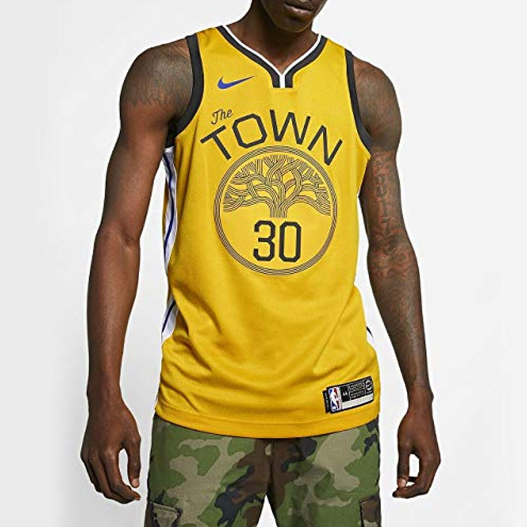Мужская футболка Nike Golden State Warriors (желтая) — фото 3