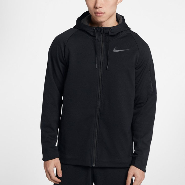 Мужская куртка Nike As M Nk Thrma Sphr Jacket Hd Fz (черный) — фото 4