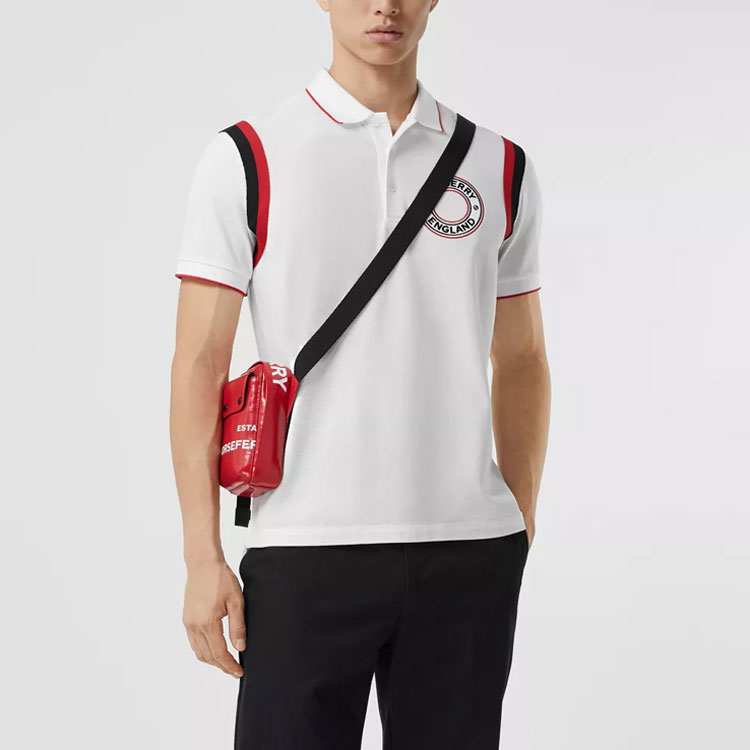 Мужская футболка Burberry (белая) — фото 3