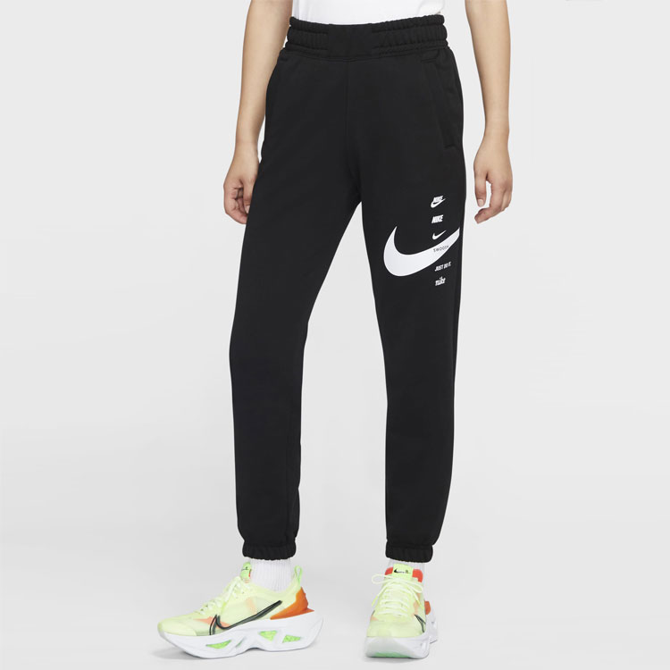 Женские штаны Nike Sportswear Swoosh (черные) — фото 3