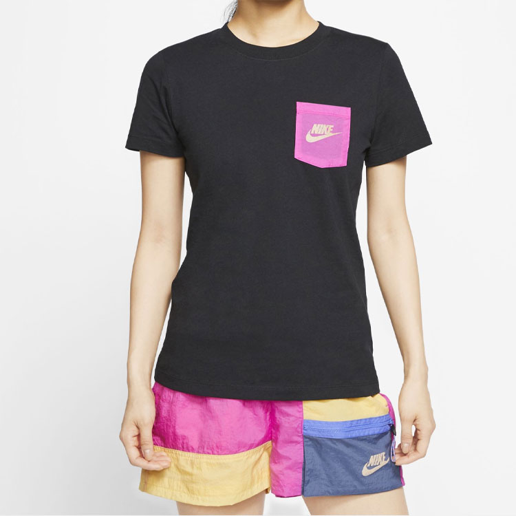 Женская футболка Nike As W Nsw Tee logo T (черная) — фото 4
