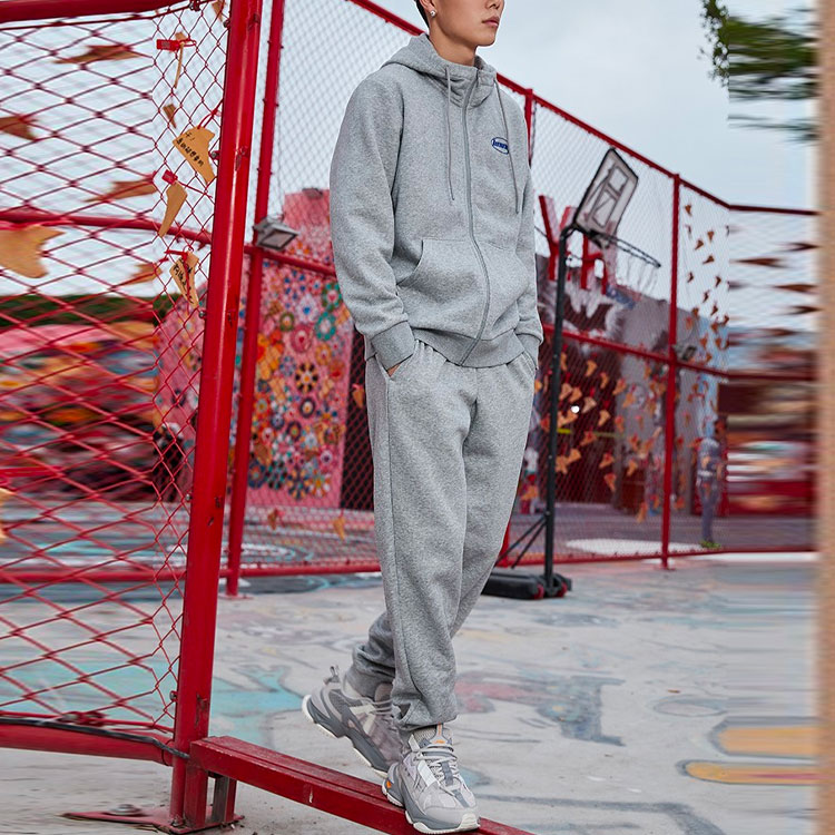 Li Ning Sports Fashion Collection Sports Pants Men’s Gray Moderate