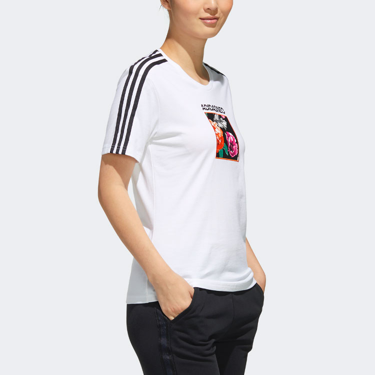 Женская футболка adidas neo (белая) — фото 6