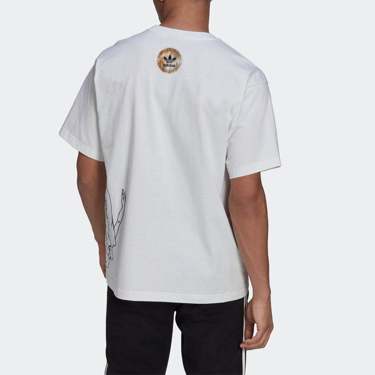 Мужская футболка adidas originals Artist Tee Ss T (белая) — фото 2
